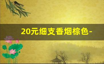 20元细支香烟棕色-13元的粗支香烟