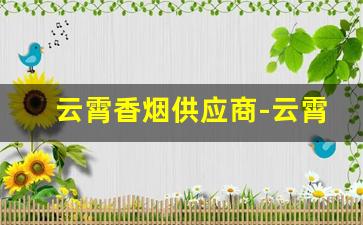 云霄香烟供应商-云霄香烟是哪个厂出的