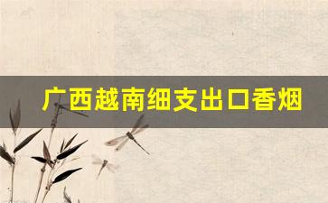 广西越南细支出口香烟货源-广西越南烟一手批发东兴
